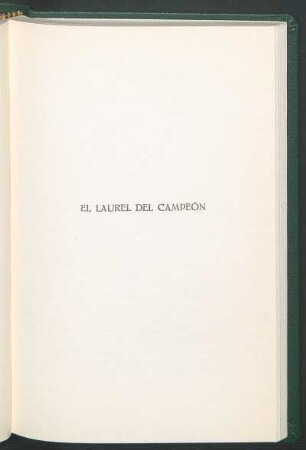 El laurel del campeón