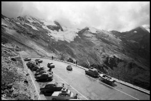 Großglockner: Parkplatz am Törlkopf, mit Brennkogel