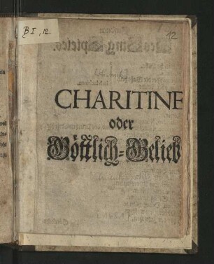 Charitine, oder Göttlich-Geliebte