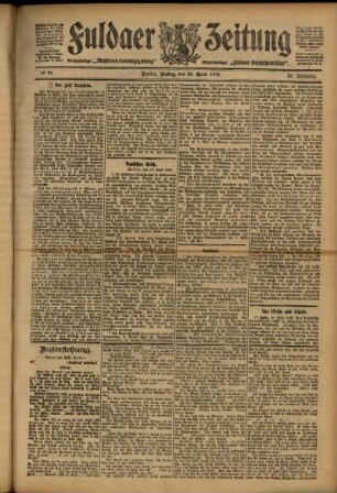 Ausgabe vom Freitag, den 20. April 1906.