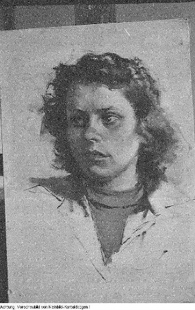 Ausstellung Dresdner Künstler, u.a. Arbeiten des Malers Rudolf Hering, November 1953