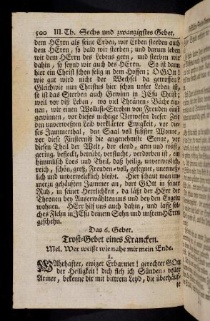500-509, Das 6. - 8. Gebet