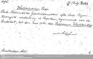 Historia Belgica B 0164