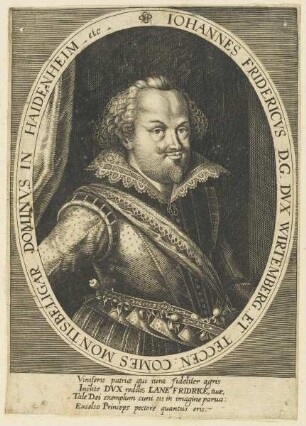 Bildnis des Iohannes Fridericvs Dvx Wirtemberg