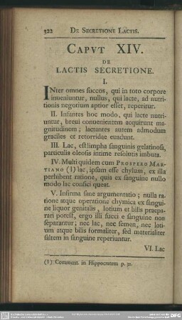 Caput XIV. De Lactis Secretione