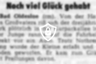 Noch viel Glück gehabt
