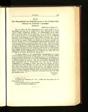Nr. 45. Der Staatssekretär des Reichsschatzamtes an den Kriegsminister General der Infanterie v. Heeringen