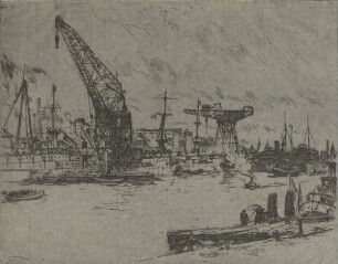 Die Krupp-Werft in Kiel