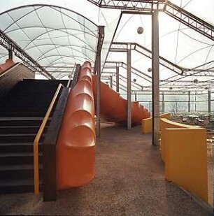 Lanz, Peter; München; Olympische Spiele 1972, Olympia Restaurant Süd - Innenansicht
