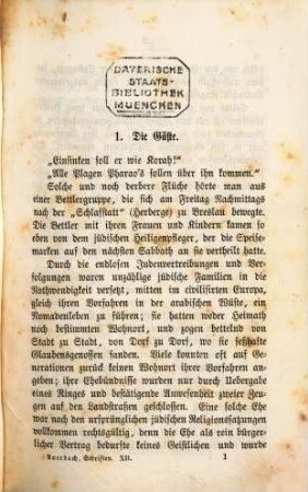 Berthold Auerbach's gesammelte Schriften. 12, Dichter und Kaufmann ; 1