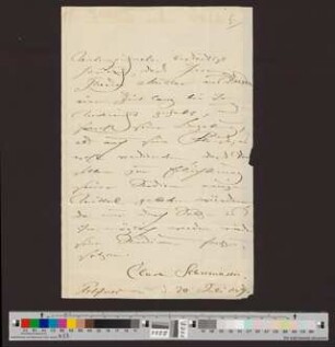 Autograph- Unterrichtsbestätigung Theodor Müller