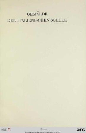 Gemälde der italienischen Schule (Nr. 92-104)