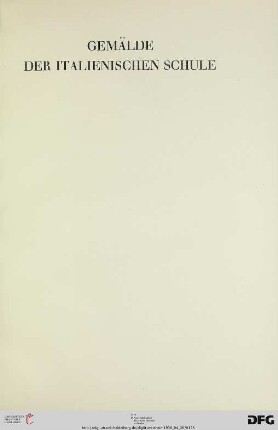 Gemälde der italienischen Schule (Nr. 92-104)