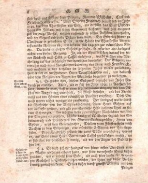 § 3. Solches wird bekant. Sept. 1754.