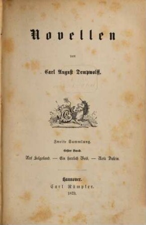 Novellen, II,1