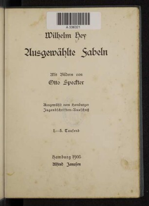 Ausgewählte Fabeln
