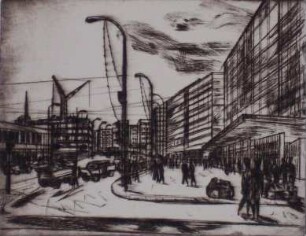 "Karl-Marx-Stadt im 20. Jahr - Straße der Nationen an der Post", 1969