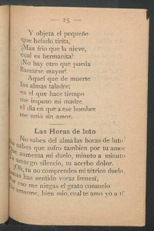 Las Horas de luto