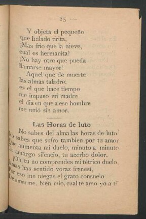 Las Horas de luto