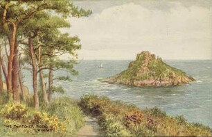 The thatcher rock. Torquay.