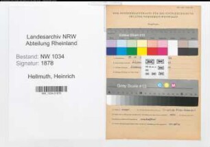 Entnazifizierung Heinrich Hellmuth , geb. 15.11.1892 (Oberst)
