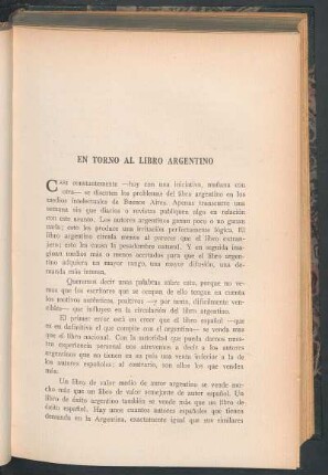 En torno al libro argentino
