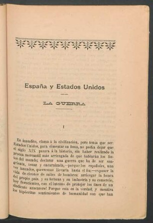 España y Estados Unidos : La guerra