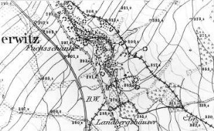 Oderwitz-Niederoderwitz. Meßtischblatt, Sekt. Oderwitz, 1883