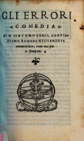 Gli Errori : Comedia
