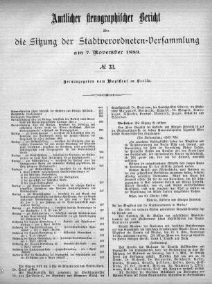No. 33, 7. November 1889