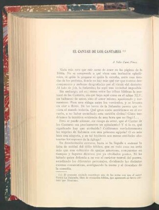 El cantar de los cantares