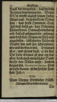 XVII. Vom Verzug Göttlicher Hülffe
