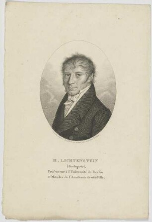Bildnis des H. Lichtenstein