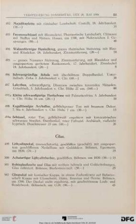 Glas (Nr. 499-515)