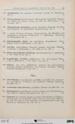 Glas (Nr. 499-515)