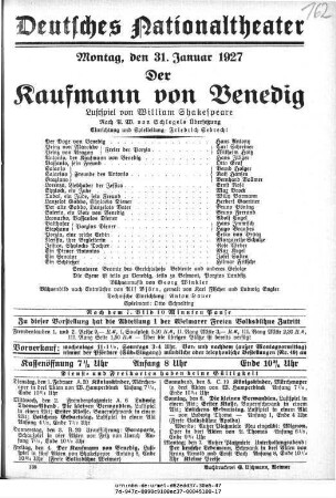 Der Kaufmann von Venedig