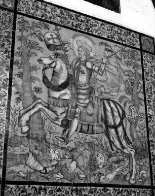 Altar des heiligen Jakobus Major — Der Heilige als Maurentöter