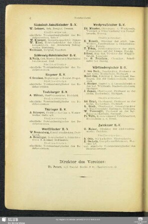 Direktor des Vereines: