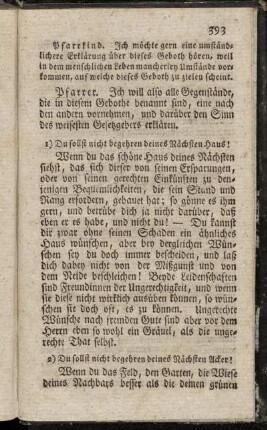 Du sollst nicht begehren deines Nächsten Haus!