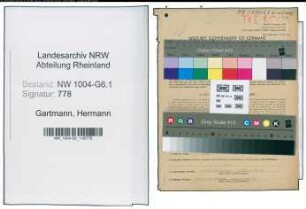 Entnazifizierung Hermann Gartmann , geb. 18.02.1889 (Vorarbeiter)