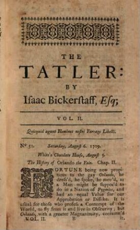 The lucubrations of Isaac Bickerstaff, esquire. 2. 1723