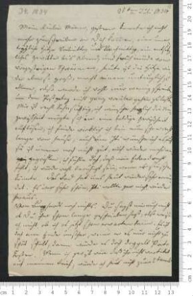Brief von Antonie von Chamisso an Adelbert von Chamisso