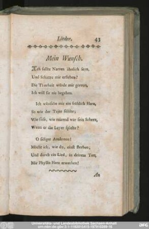 Mein Wunsch.