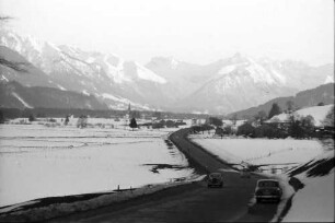 Fischen: Straße Sonthofen - Oberstdorf bei Fischen