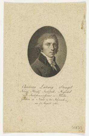 Bildnis des Christian Ludewig Stengel