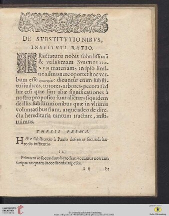 Thesis prima