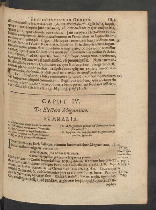 Caput IV. De Electore Moguntino