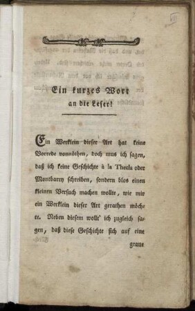 Ein kurzes Wort an die Leser!