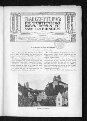Städtebauliche Betrachtungen
