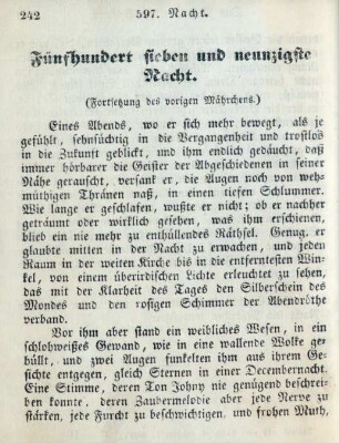 Fünfhundert sieben und neunzigste Nacht